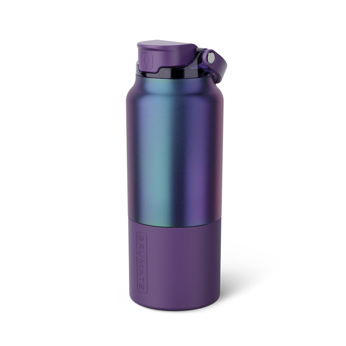 BrüMate Rise 35oz Water Bottle With 100% Leakproof Covered Silicone Straw | Insulated Stainless Steel Water Bottle With Removable Straw | Fast Flow | Soft Sip Silicone Spout | BPA-Free (Sage)