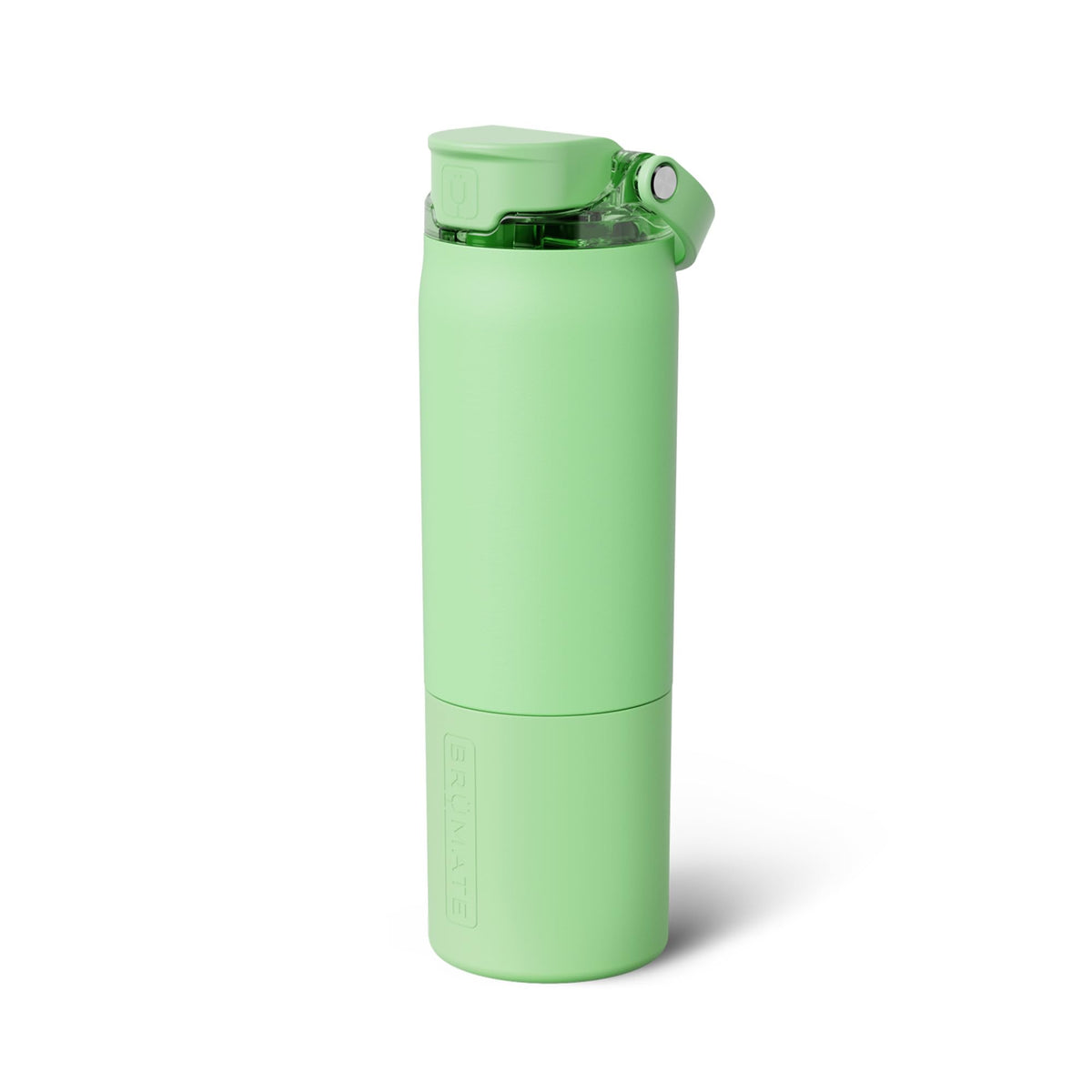 BrüMate Rise 35oz Water Bottle With 100% Leakproof Covered Silicone Straw | Insulated Stainless Steel Water Bottle With Removable Straw | Fast Flow | Soft Sip Silicone Spout | BPA-Free (Sage)