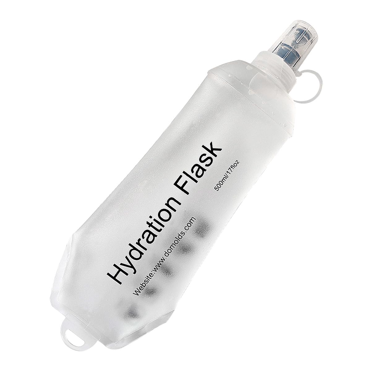 AXEN Soft Flask TPU Foldable Running Hydration Flask, Soft Collapsible Water Bottle for Hydration Pack Cycling Marathon Running Hiking