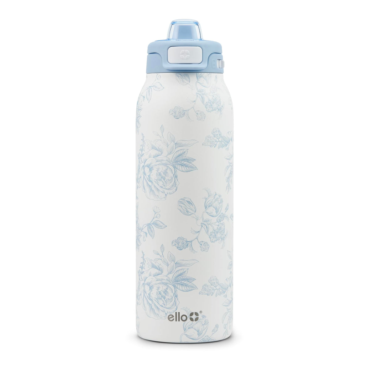 Ello Pop & Fill Insulated Stainless Steel Water Bottle with Quick Fill Lid, Leakproof Locking, Sip or Chug Spout, BPA-Free, Double Wall Vacuum Insulated for Sports, Travel & School- 22oz / 32oz / 40oz