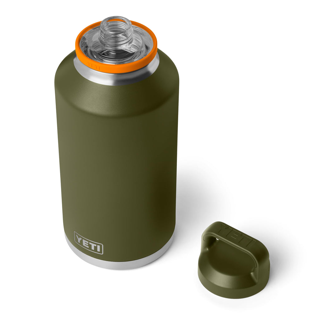 YETI Rambler 64 oz Bottle, Vacuum Insulated, Leakproof, Stainless Steel with Chug Cap, Rescue Red