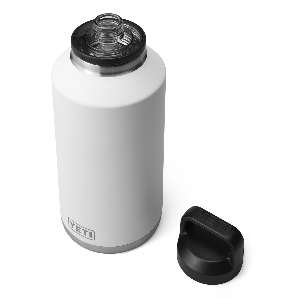 YETI Rambler 64 oz Bottle, Vacuum Insulated, Leakproof, Stainless Steel with Chug Cap, Rescue Red