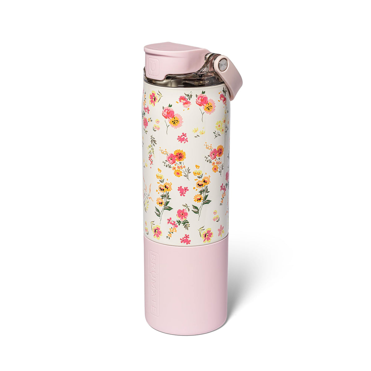 BrüMate Rise 35oz Water Bottle With 100% Leakproof Covered Silicone Straw | Insulated Stainless Steel Water Bottle With Removable Straw | Fast Flow | Soft Sip Silicone Spout | BPA-Free (Sage)