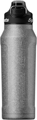 32oz (1000ml) Pure Titanium Insulated Water Bottle, Lightweight Tumbler Double Wall Vacuum Flask, Leakproof Travel Mug Cup for Outdoor Sports Camping Fitness RT178D (Ice Flower Silver)