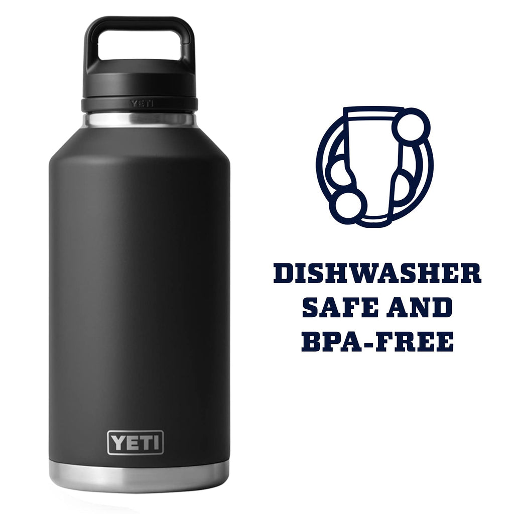 YETI Rambler 64 oz Bottle, Vacuum Insulated, Leakproof, Stainless Steel with Chug Cap, Rescue Red