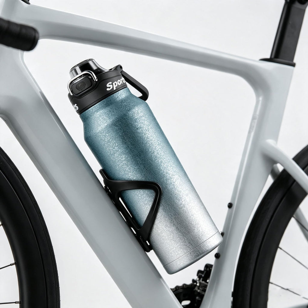 Titanium Insulated Sports Water Bottle 51oz RT178D Grad‑Blue