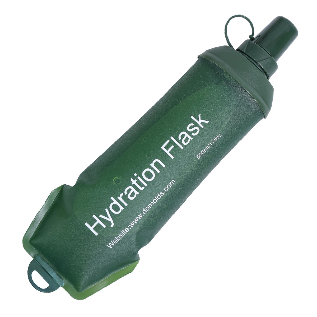 AXEN Soft Flask TPU Foldable Running Hydration Flask, Soft Collapsible Water Bottle for Hydration Pack Cycling Marathon Running Hiking