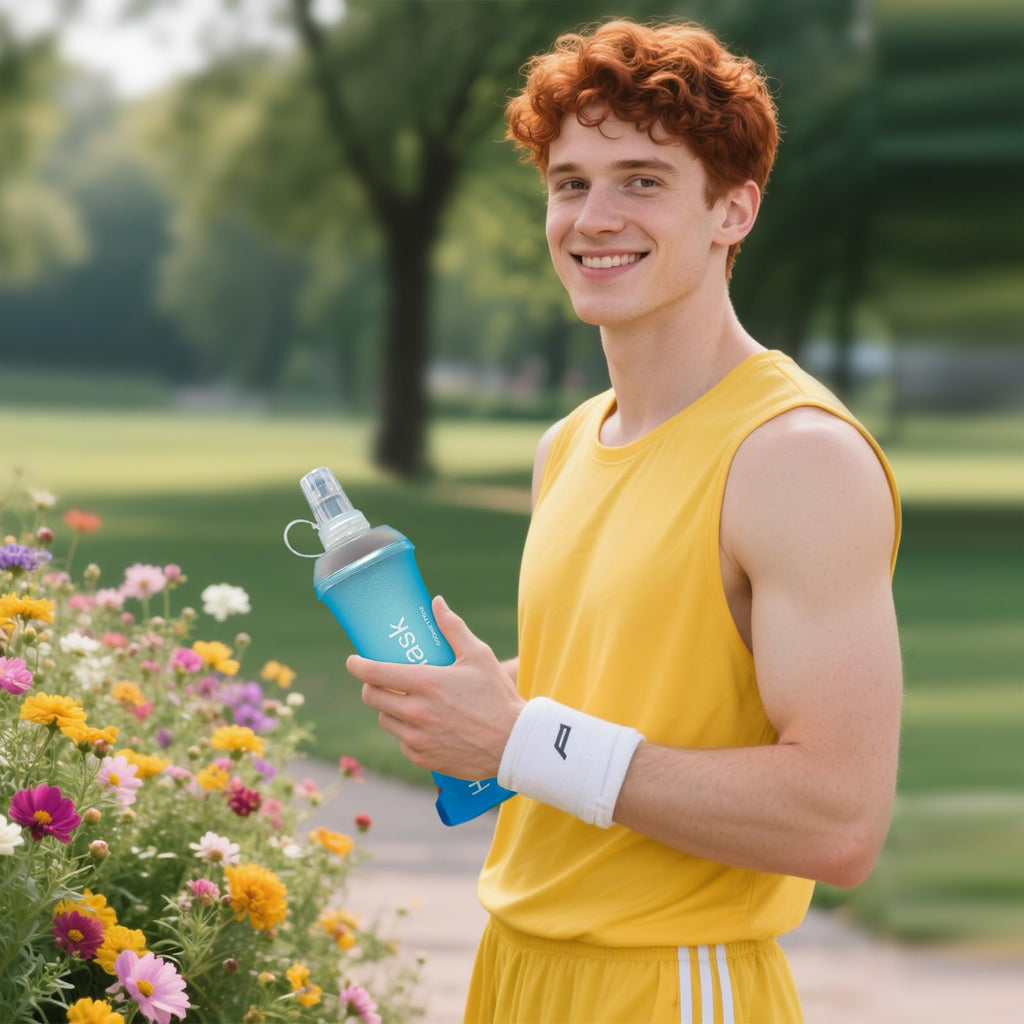 GUYI GYGYL Soft Flask, Collapsible Water Bottle for Sports, 500ml Grey