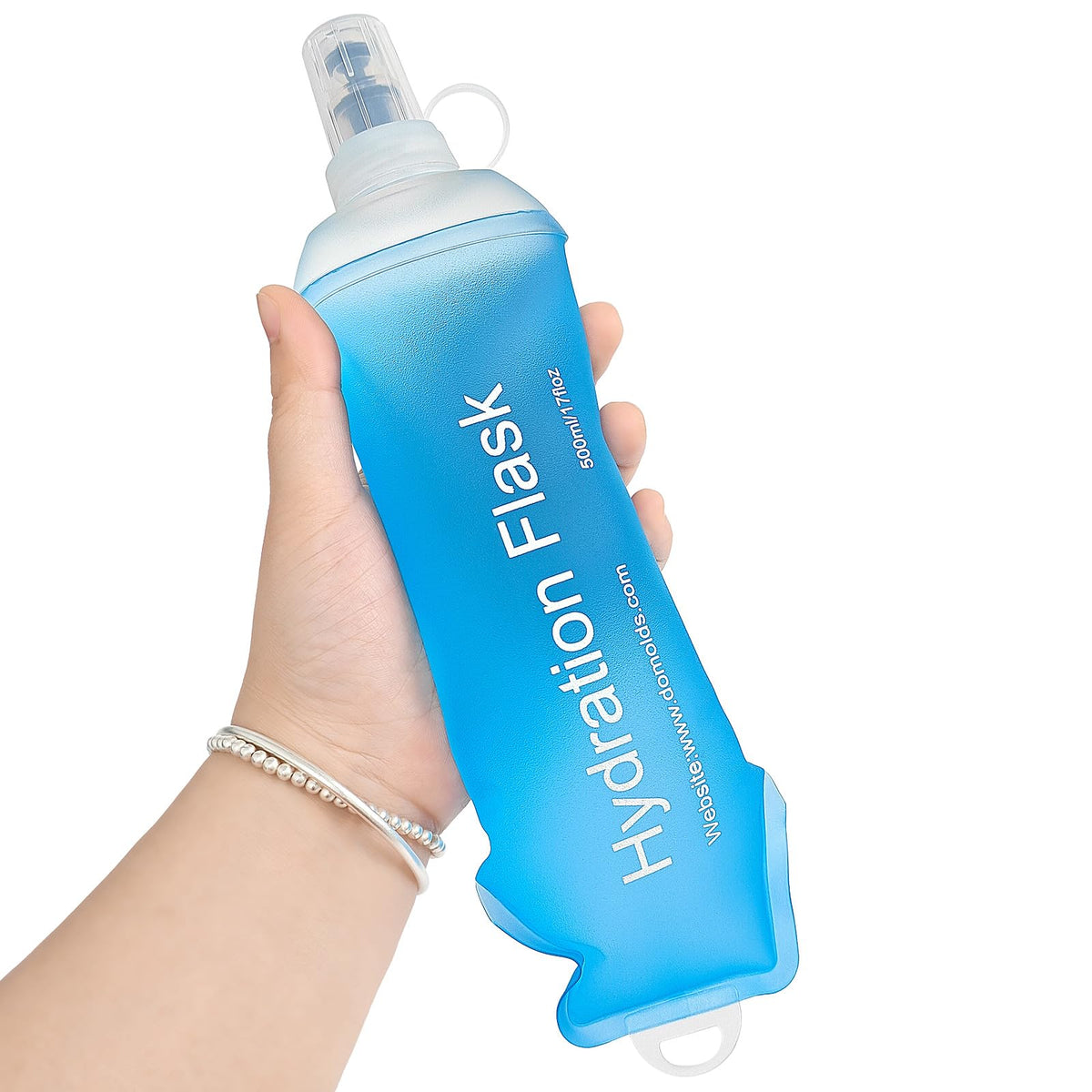 GUYI GYGYL Soft Flask, Collapsible Water Bottle for Sports, 500ml Grey