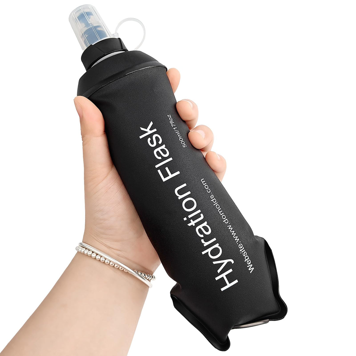 GUYI GYGYL Soft Flask, Collapsible Water Bottle for Sports, 500ml Grey